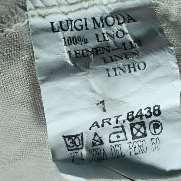 Tera Bora Cottage Dress Womens Small Beige Linen Floral Pockets Ruffle Prairie - Picture 10 of 11